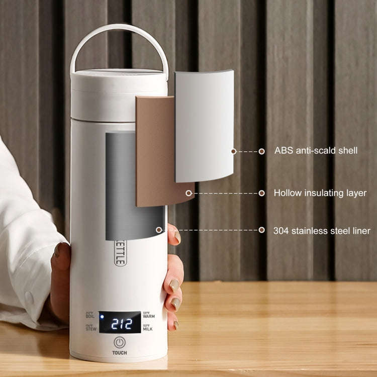 300W 500ml Electric Heating Water Cup Smart Boiling Kettle Temperature Control Kettle, Spec: SUS3...