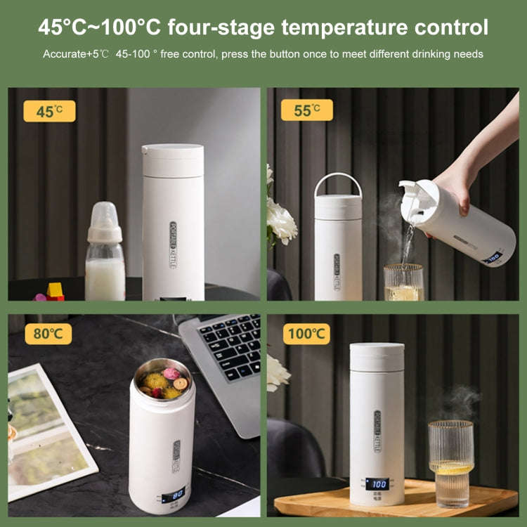 300W 500ml Electric Heating Water Cup Smart Boiling Kettle Temperature Control Kettle, Spec: SUS3...