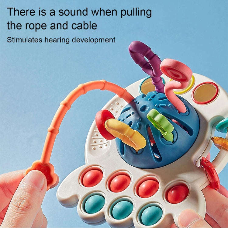 Baby Puzzle Fun Finger Pumping Toys Enlightenment Early Teaching Toys, Style: Octopus (Blue)