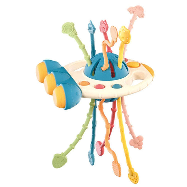 Baby Puzzle Fun Finger Pumping Toys Enlightenment Early Teaching Toys, Style: Rocket (Blue)