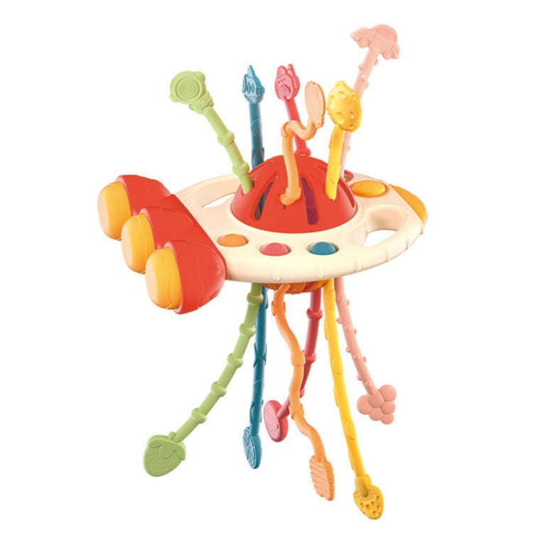Baby Puzzle Fun Finger Pumping Toys Enlightenment Early Teaching Toys, Style: Rocket (Red)