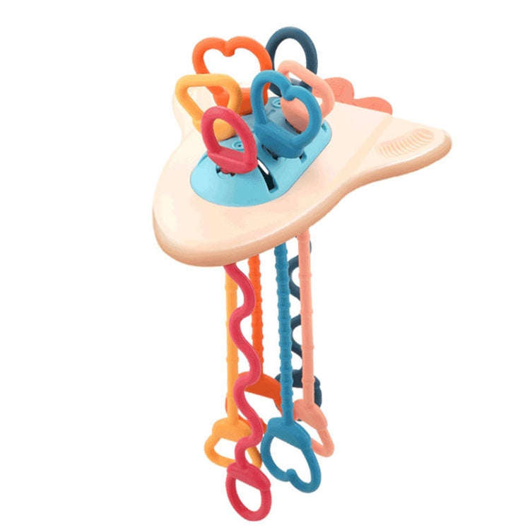 Baby Puzzle Fun Finger Pumping Toys Enlightenment Early Teaching Toys, Style: Space Ship