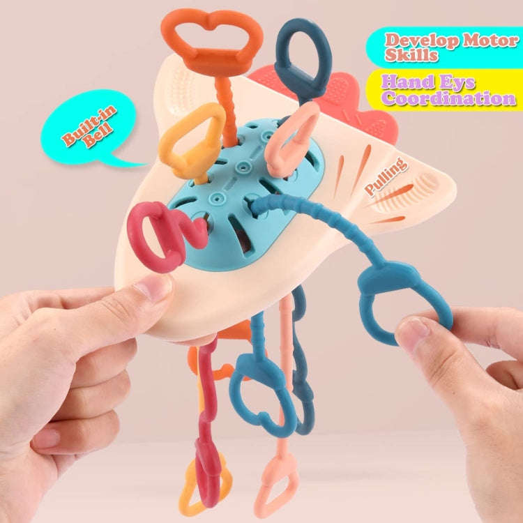 Baby Puzzle Fun Finger Pumping Toys Enlightenment Early Teaching Toys, Style: Space Ship