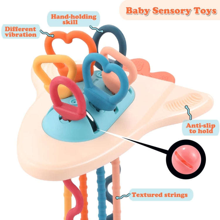 Baby Puzzle Fun Finger Pumping Toys Enlightenment Early Teaching Toys, Style: Space Ship