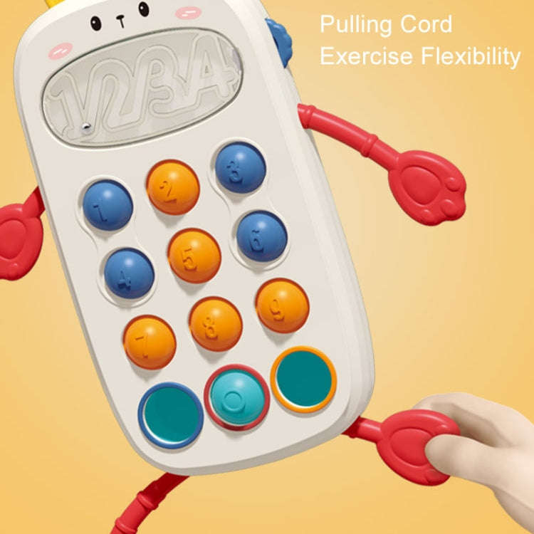 Baby Puzzle Fun Finger Pumping Toys Enlightenment Early Teaching Toys, Style: Mobile Phone Giraffe