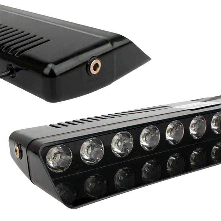 12 LED Car Front Suction Cup High Brightness Strobe Light(Red White)