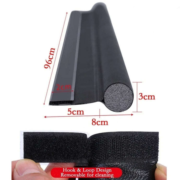 Door Bottom Seal Strip Door Seam Soundproof Windproof Sticker Door Foot Down Gap Self-Adhesive Bl...