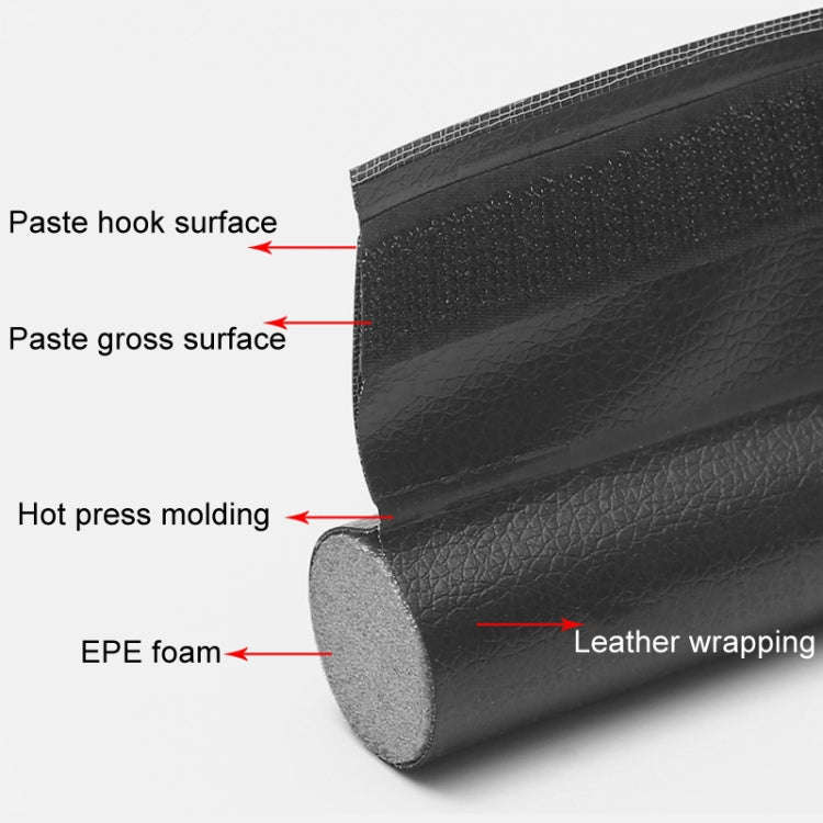 Door Bottom Seal Strip Door Seam Soundproof Windproof Sticker Door Foot Down Gap Self-Adhesive Bl...