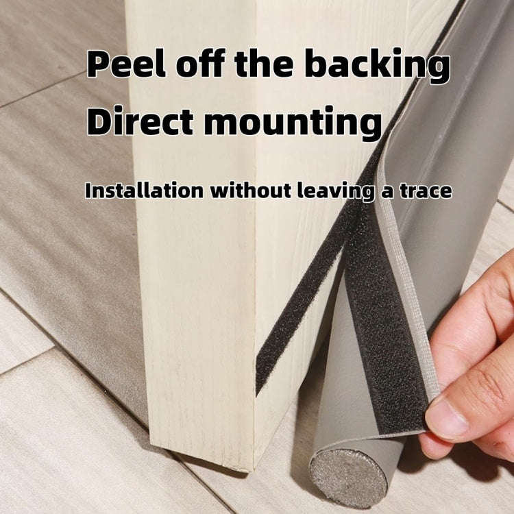 Door Bottom Seal Strip Door Seam Soundproof Windproof Sticker Door Foot Down Gap Self-Adhesive Bl...