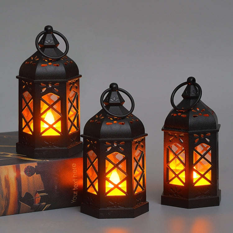 1.5V LED Electronic Candle Light Portable Lamp Wind Lamp Retro Decorative Lights
