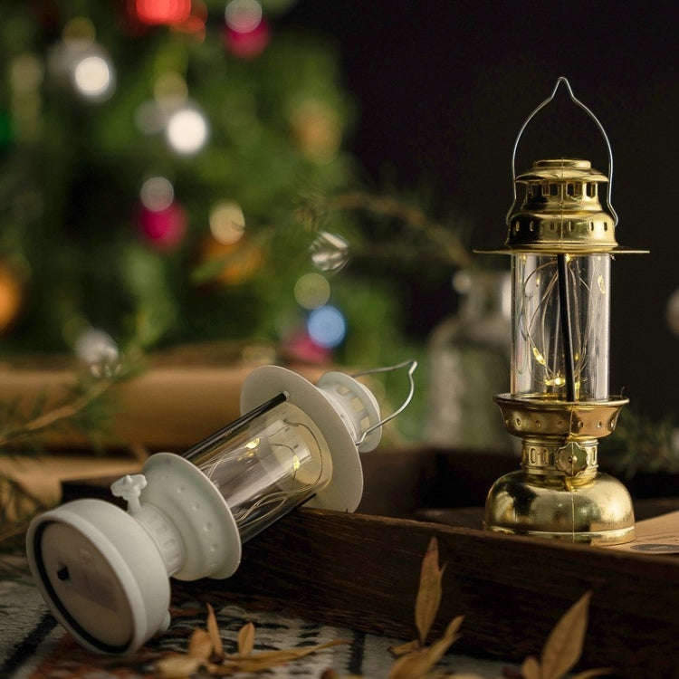 Retro LED Electronic Portable Lights Christmas Decoration Night Lights, Style: Candle (Bronze)
