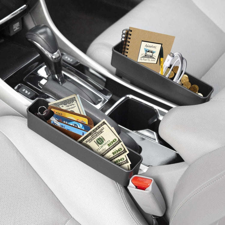 SHUNWEI SD-1513 Car Seat Seam Storage Box Mobile Phone Standing Storage Supplies In Car(Black)