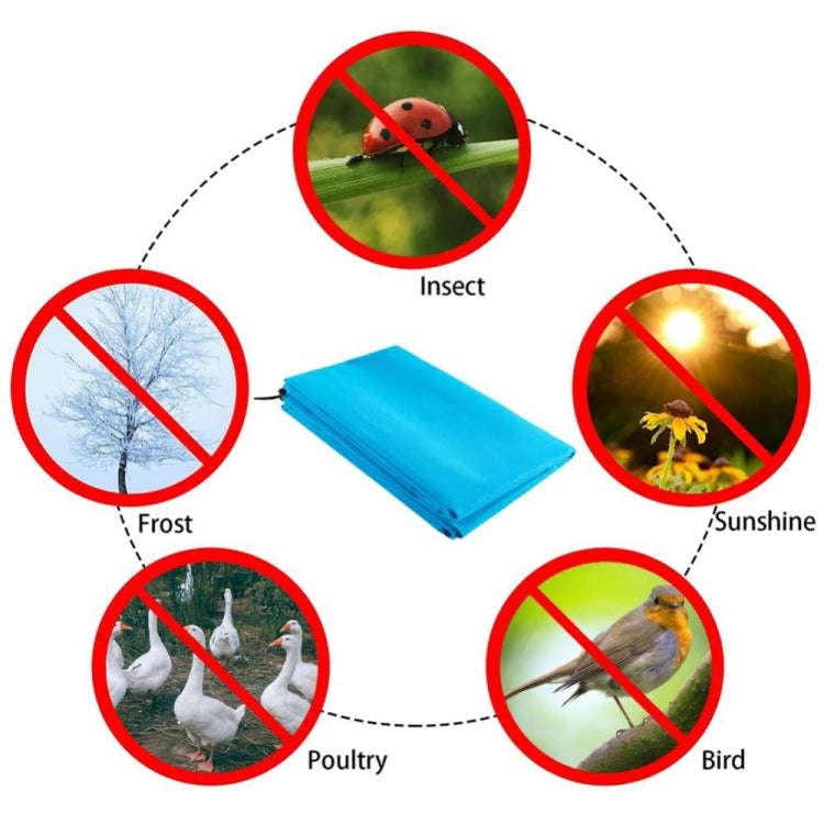Non-woven Fabric Tree Anti-freeze Cover Winter Plant Protective Bag, Size: 80 x 100cm(Blue)