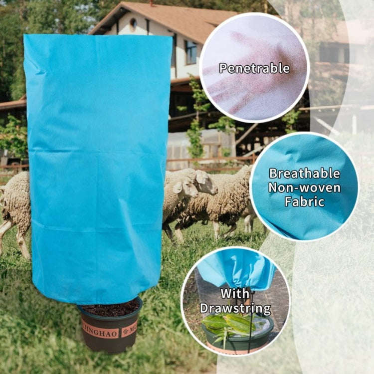 Non-woven Fabric Tree Anti-freeze Cover Winter Plant Protective Bag, Size: 80 x 100cm(Blue)