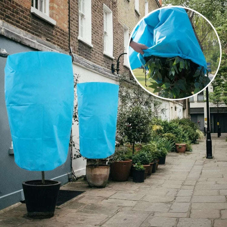Non-woven Fabric Tree Anti-freeze Cover Winter Plant Protective Bag, Size: 80 x 100cm(Blue)