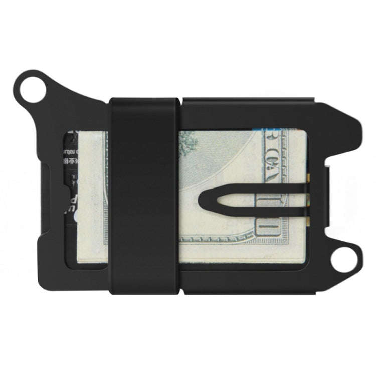 ZEEKER RFID Metal Card Holder EDC Multi-function Wallet(Black Cloth Belt)