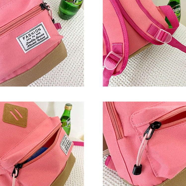 3-6 Year Old Kindergarten Children School Bag Simple Design Shoulder Bag(Black)