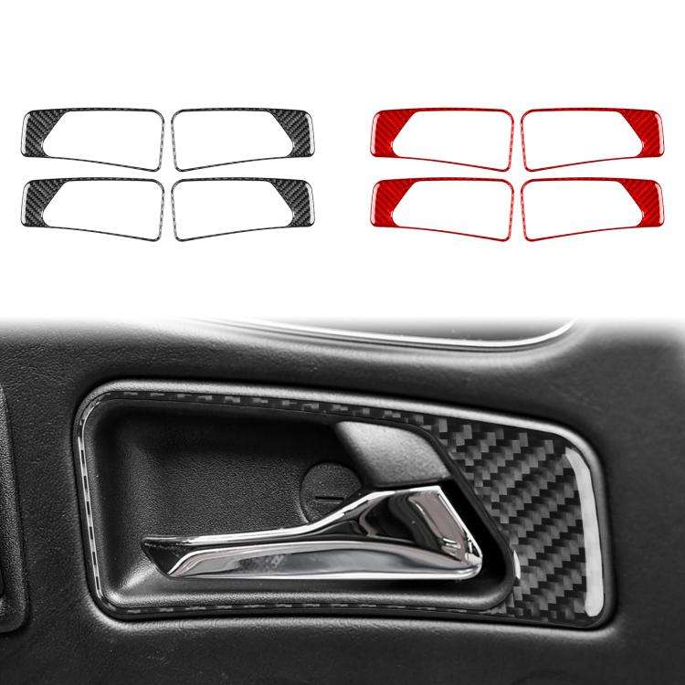 For Mercedes-Benz G-Class W463 4pcs /Set Interior Door Handle Sticker(Black)