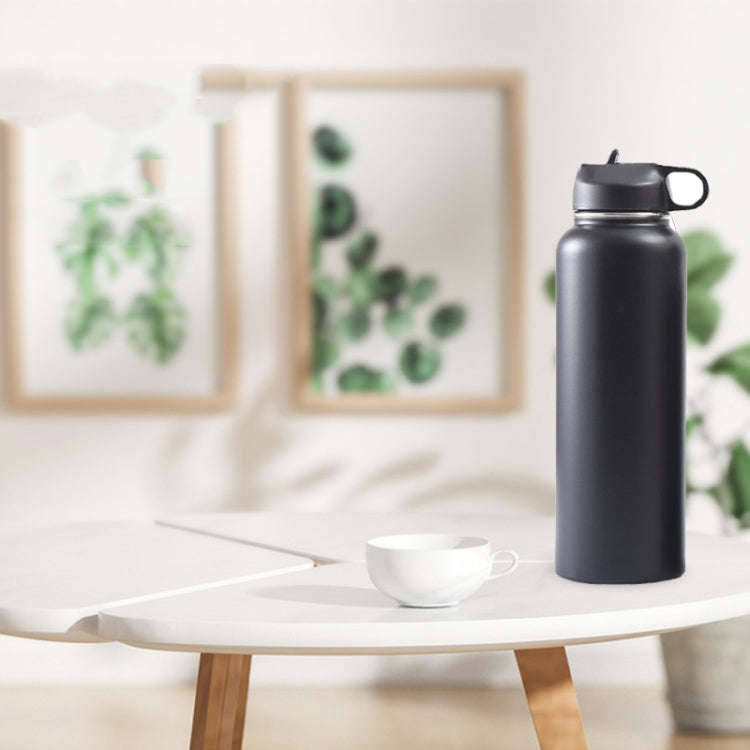 32oz 960ML 304 Stainless Steel Double Layer Vacuum With Handle Sports Kettle Outdoor Portable The...