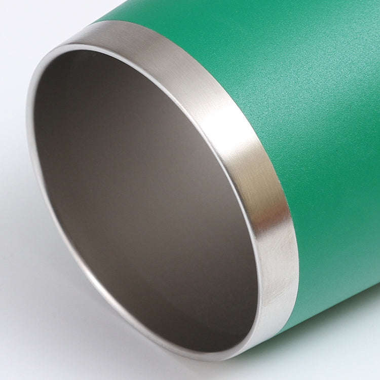 12oz 354ML Stainless Steel Eggshell Mug Mini U-Shape Double Layer Vacuum Insulated Cup(Olive Green)