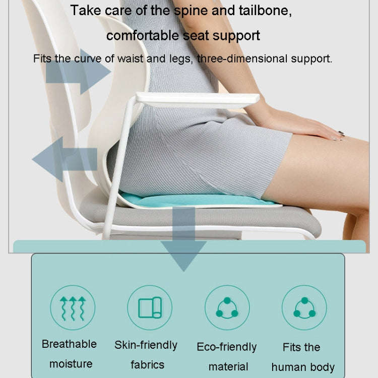 Lumbar Protector Cushion Children Office Sedentary Seat Posture Correction Chair(Emerald)