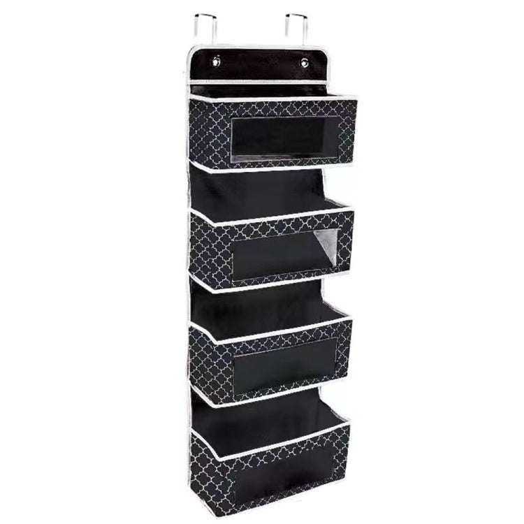 GD03 Wall-Mounted Fabric Storage Bag Wardrobe Room Door Behind Hanging Bag, Color: Lantern Flower...