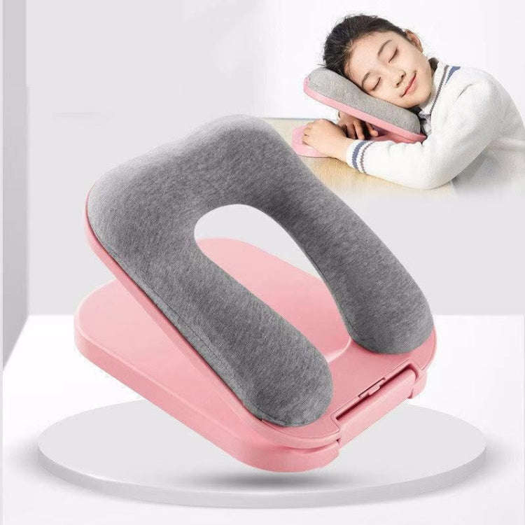 Children Students Napping Folding Pillow Office Napping Paddy Pillow(Pink)