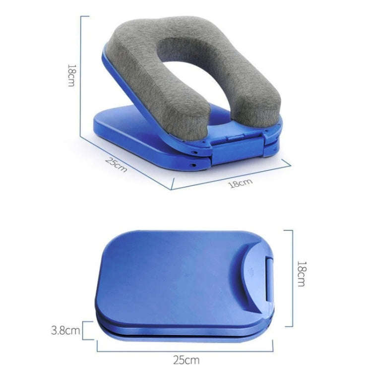 Children Students Napping Folding Pillow Office Napping Paddy Pillow(Blue)