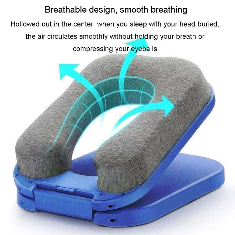 Children Students Napping Folding Pillow Office Napping Paddy Pillow(Blue)