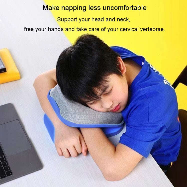 Children Students Napping Folding Pillow Office Napping Paddy Pillow(Blue)