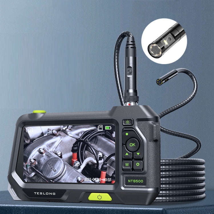 Teslong NTS500 5.5mm-3M Dual Lens 5 Inch Large Screen Industrial Pipe Borescope Industrial Inspec...