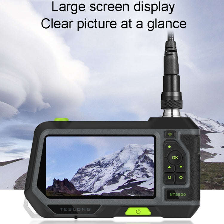 Teslong NTS500 5.5mm-3M Dual Lens 5 Inch Large Screen Industrial Pipe Borescope Industrial Inspec...