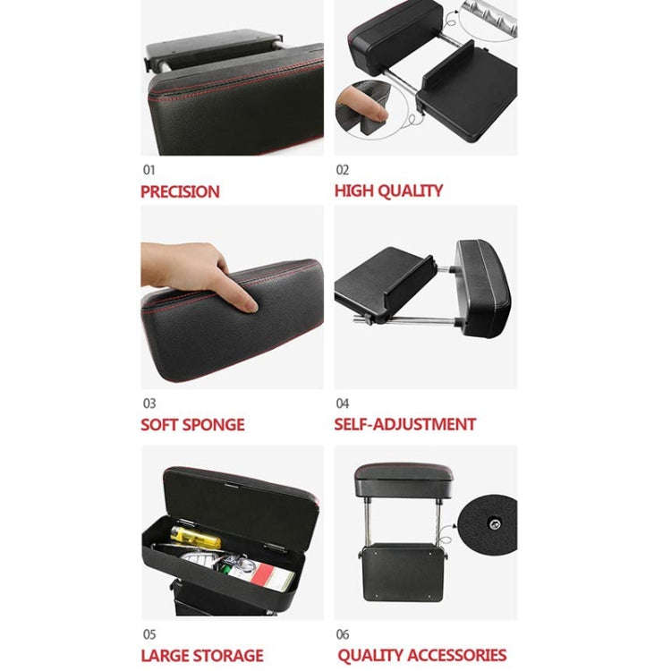 Car Wireless Charging Armrest Box Multifunctional Seat Crack Storage Box, Color: Grey