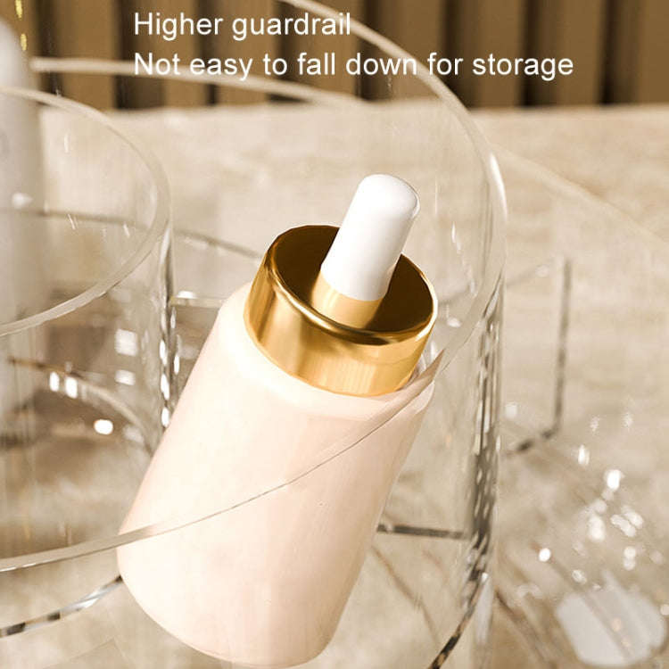 Cosmetic Storage Box Large Capacity Rotating Brush Tube(Transparent)