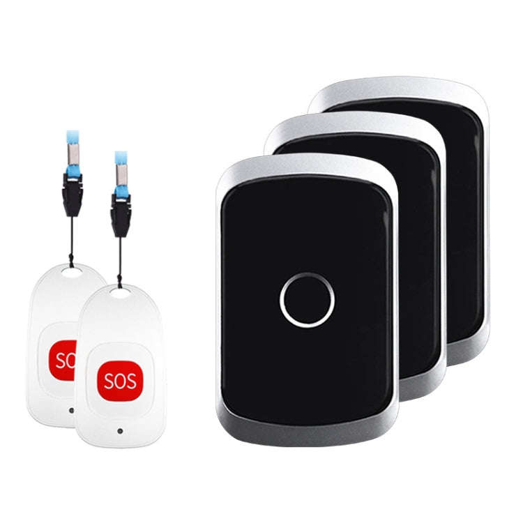 CACAZI C20 Two To Three Wireless Pager For The Elderly Home Care Waterproof Emergency Pager, EU P...