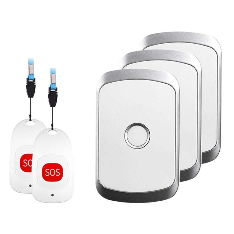 CACAZI C20 Two To Three Wireless Pager For The Elderly Home Care Waterproof Emergency Pager, EU P...