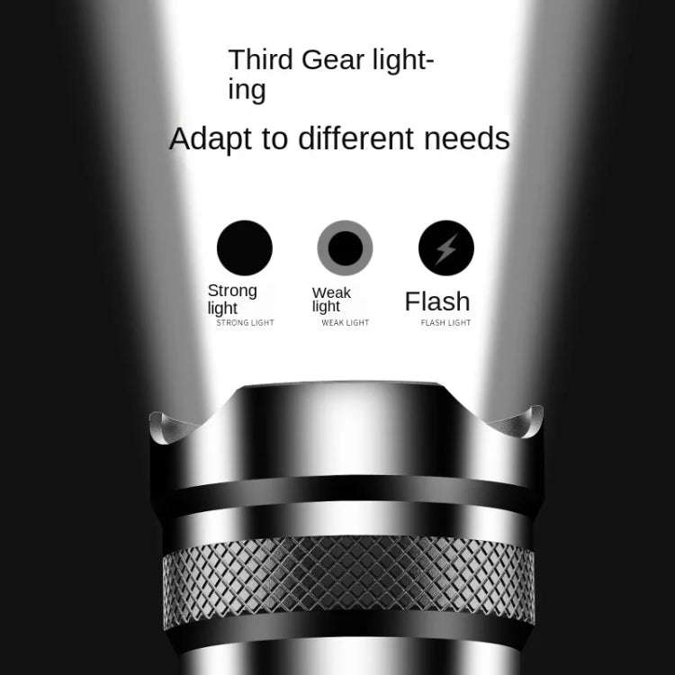 V103 P50 Outdoor Retractable Zoom Headlamp Waterproof Searchlight without Battery, Style: Non-sen...