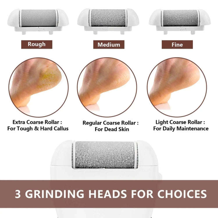 10pcs/set Household Electric Dead Skin Peeling Foot Grinder, Color: Pink
