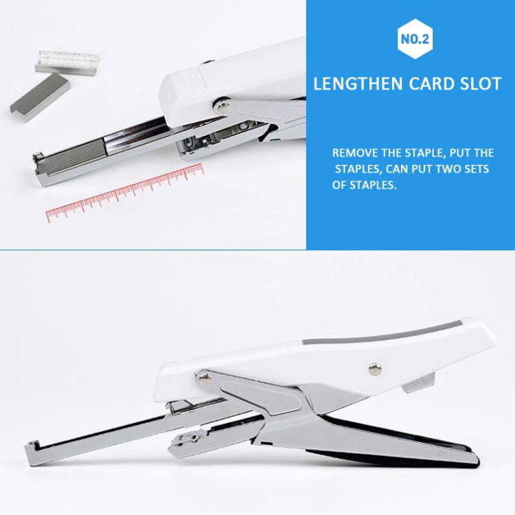 Deli  Labor-saving Stapler NO.12 Handheld Stapler Papers Stapling Machine, Spec: 0329 Black With ...