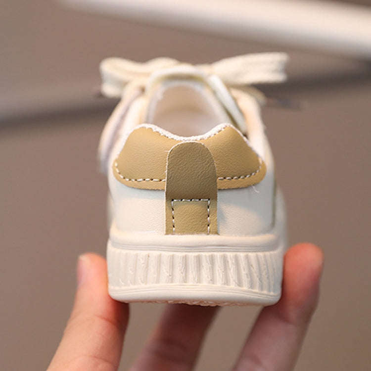 Baby Toddler Shoes Boys And Girls Packed Toe Anti Kick Casual Board Shoes, Size: 23(Khaki)