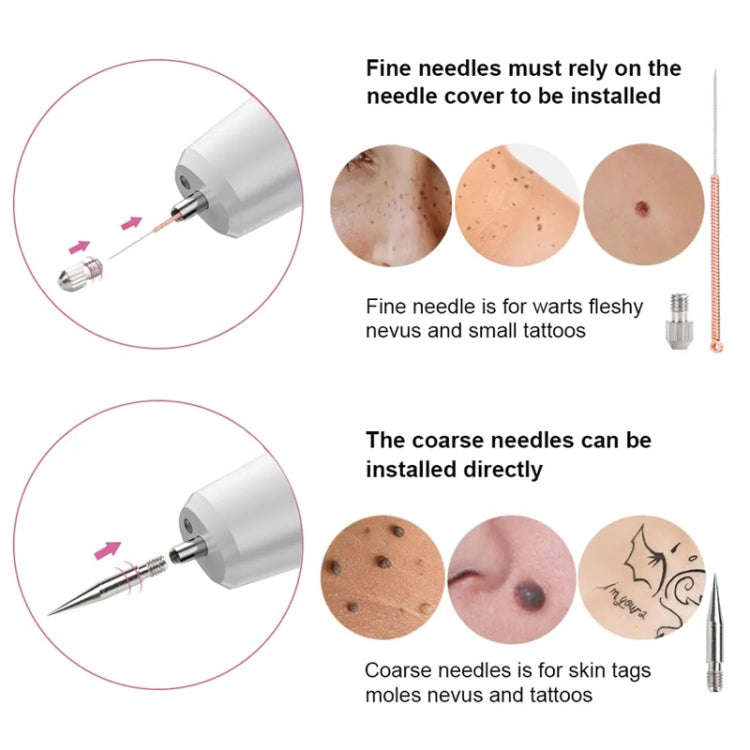 15 Gears Rechargeable Mole Spotting Pen Laser Beauty Instrument Spot Removal Magic Tool(Silver)