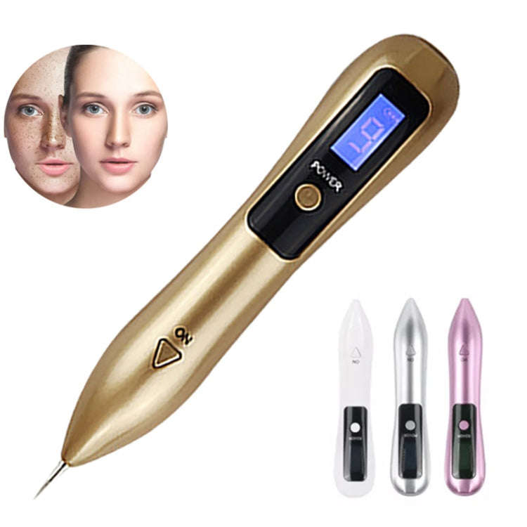 9 Gears Mole Spotting Pen LCD Home Laser Mole Spot Sweeping Beauty Instrument With Shot Light(Ros...