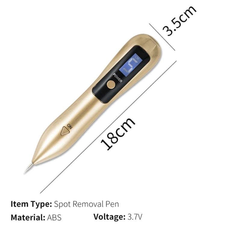9 Gears Mole Spotting Pen LCD Home Laser Mole Spot Sweeping Beauty Instrument With Shot Light(Ros...