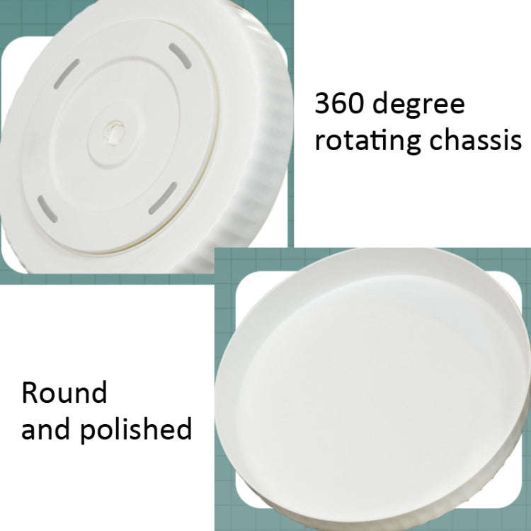 30cm 360 Degree Rotatable Storage Rack Kitchen Spices and Cosmetics Storage Tray