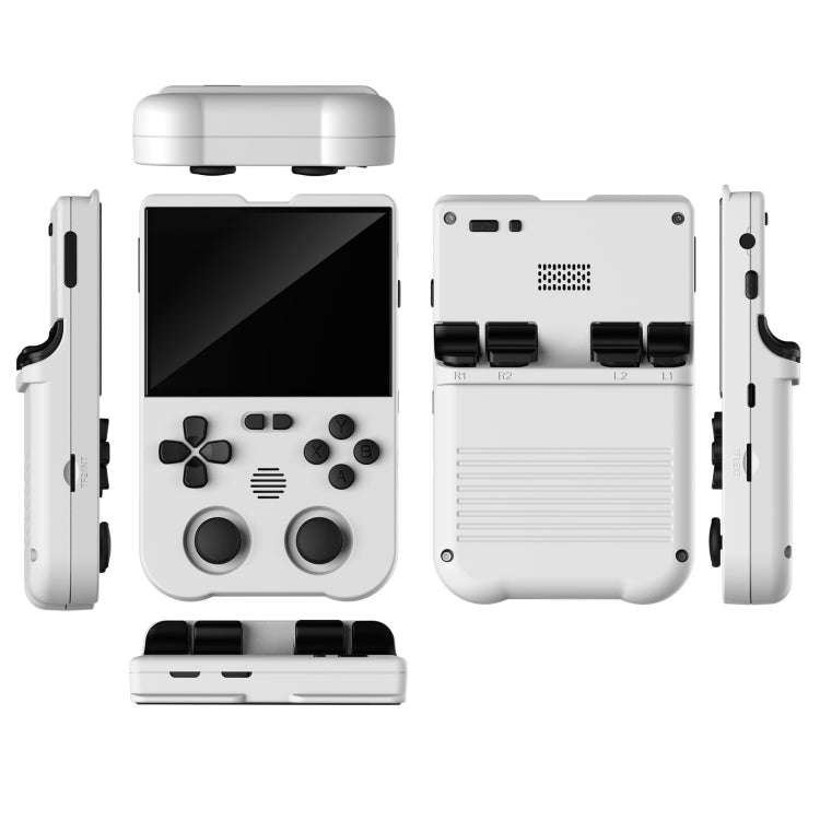 AMPOWN XU10 Handheld Game Console 3.5-Inch IPS Screen Linux System Portable Video Arcade 256G(White)