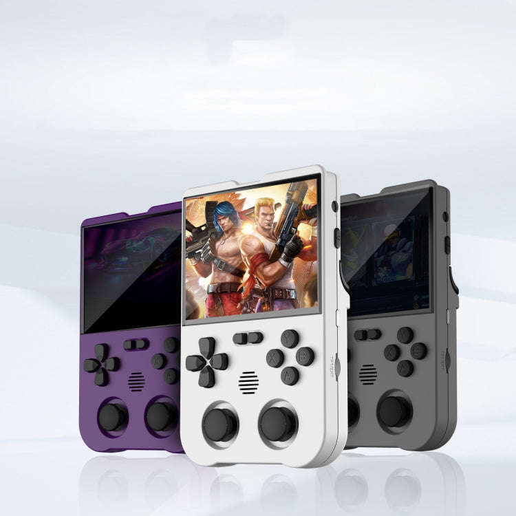 AMPOWN XU10 Handheld Game Console 3.5-Inch IPS Screen Linux System Portable Video Arcade 256G(White)