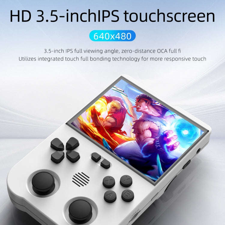 AMPOWN XU10 Handheld Game Console 3.5-Inch IPS Screen Linux System Portable Video Arcade 64G(Grey)