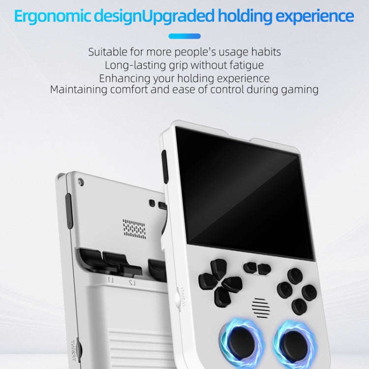 AMPOWN XU10 Handheld Game Console 3.5-Inch IPS Screen Linux System Portable Video Arcade 64G(Grey)