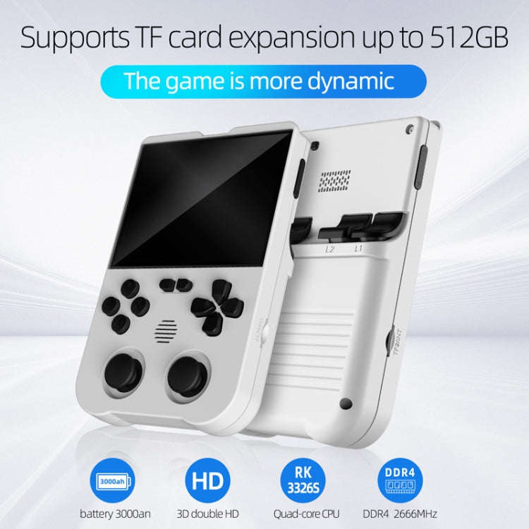 AMPOWN XU10 Handheld Game Console 3.5-Inch IPS Screen Linux System Portable Video Arcade 64G(Grey)