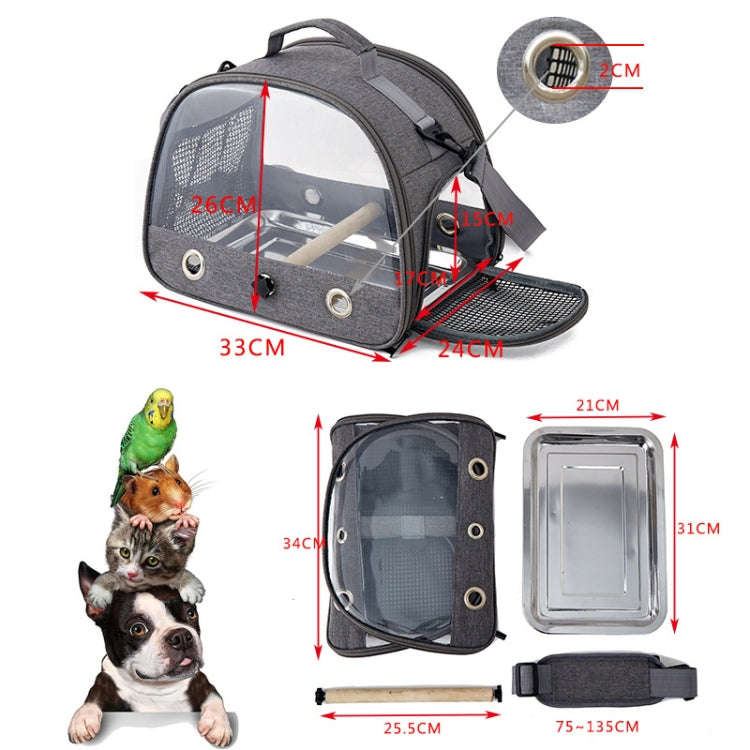 33x26x24cm Portable Foldable Birdcage Oxford Cloth Hamster Rabbit Squirrel Pet Outing Bag